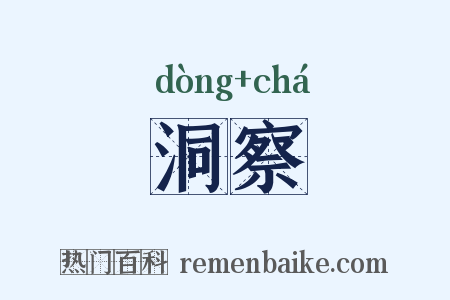 洞察是什么意思的图片